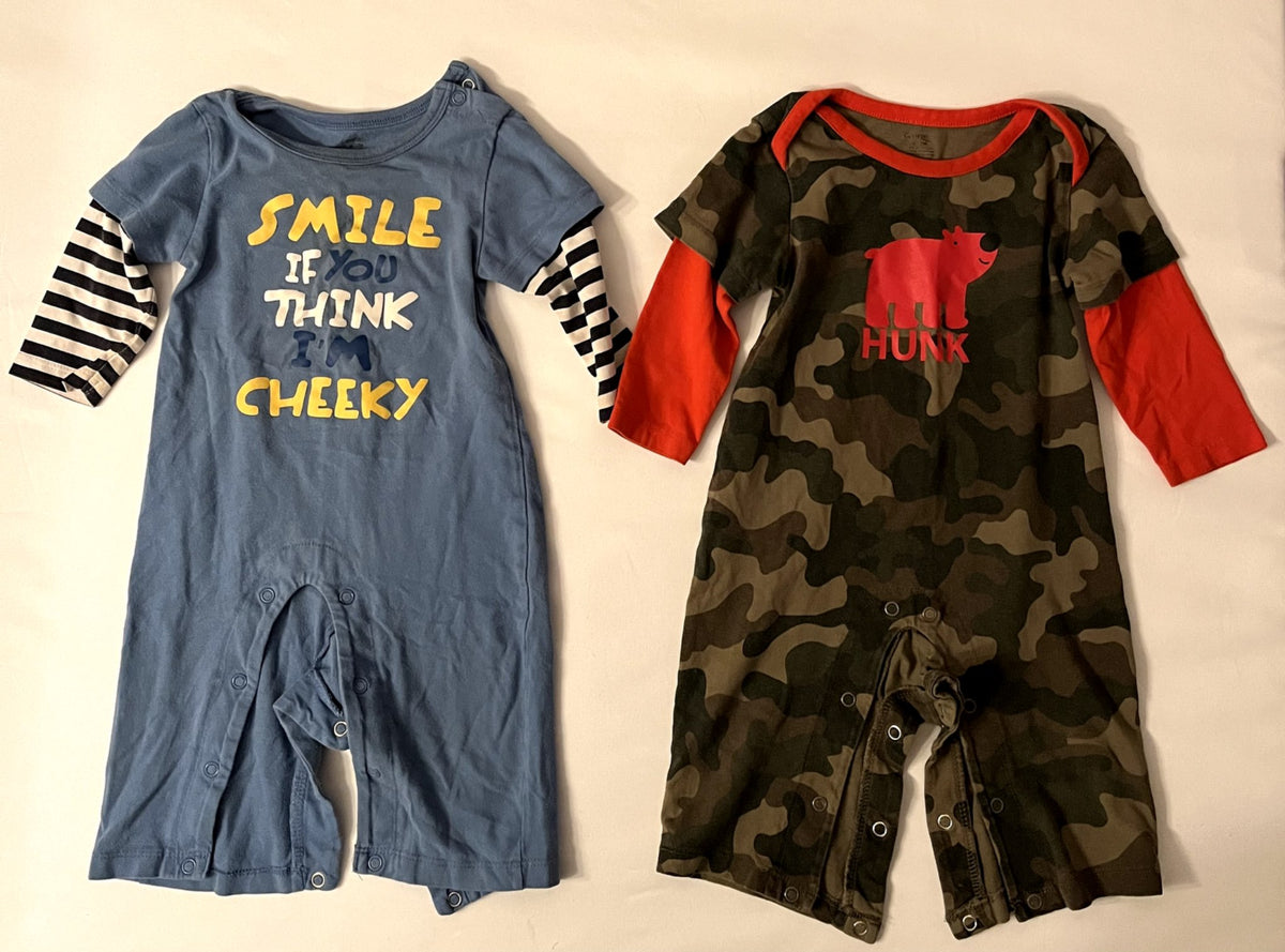 Baby Boys’ Romper Bundle – George Size 6-12M, Kids 12 Month (9-12M)