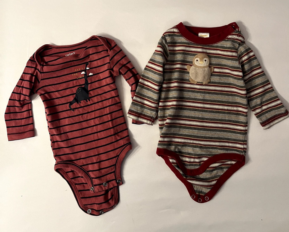 Baby Boy 6M Long Sleeve Onesies, Kids 9 Month (6-9M)
