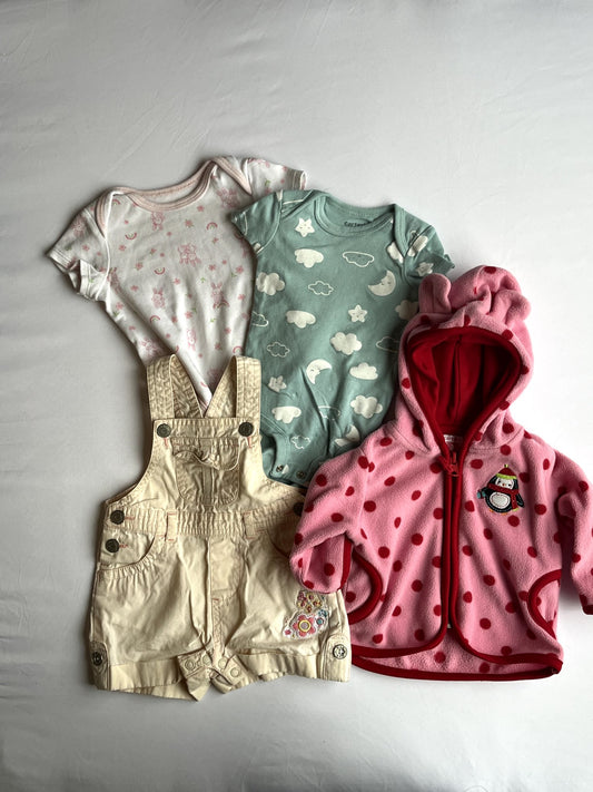 3M Baby Girl Bundle (Carter’s, Bum Kids, Little Me), Kids 3 Month (0-3M)