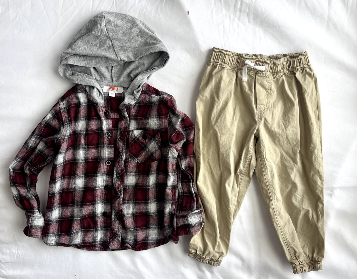 Boys Outfit – 24M–2/3T (Carter’s + Monkey Barz), Kids 24 Month (18-24M)
