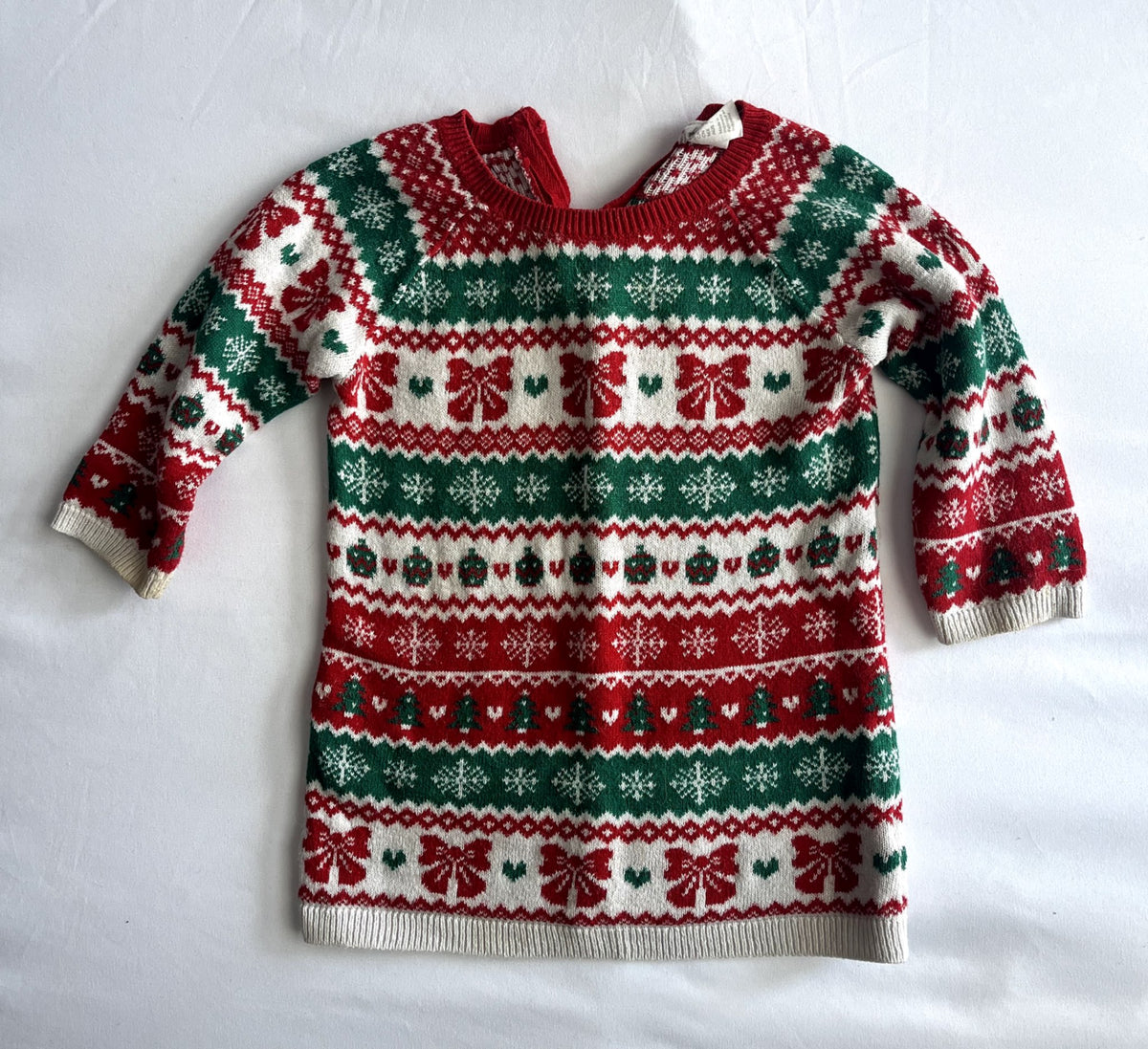 H&M Christmas Sweater Dress – 9–12 Months, Kids 12 Month (9-12M)