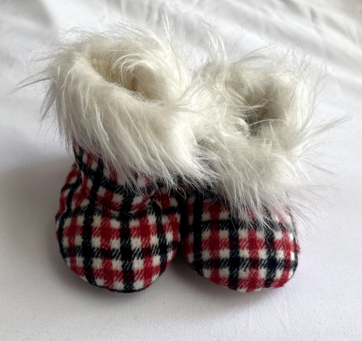 Indigo Baby Plaid Booties – 0–12 Months, Shoes 0 (Baby: 0-12 mth)