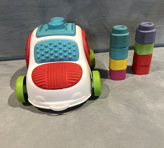Clementoni Soft Clemmy Sensory Car + 6 Soft Blocks