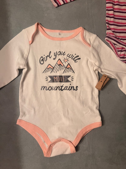 Girl's Long Sleeve Onesie Bundle. Size 18M, Kids 18 Month (12-18M)
