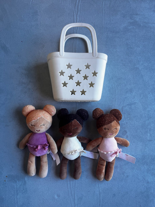 LullaBaby Bath Dolls in basket