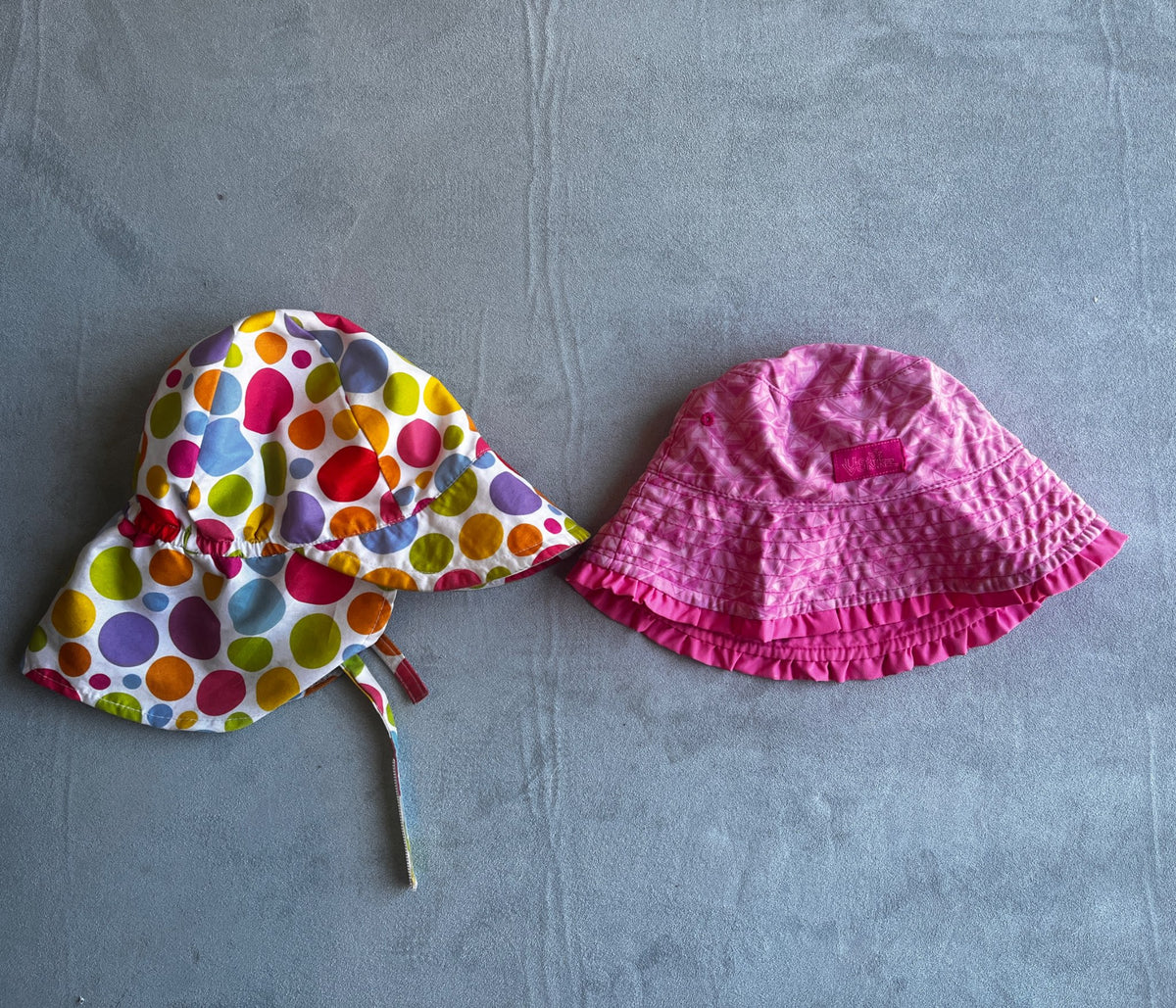 Set of two girls summer hats, Kids 12 Month (9-12M)
