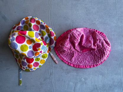 Set of two girls summer hats, Kids 12 Month (9-12M)