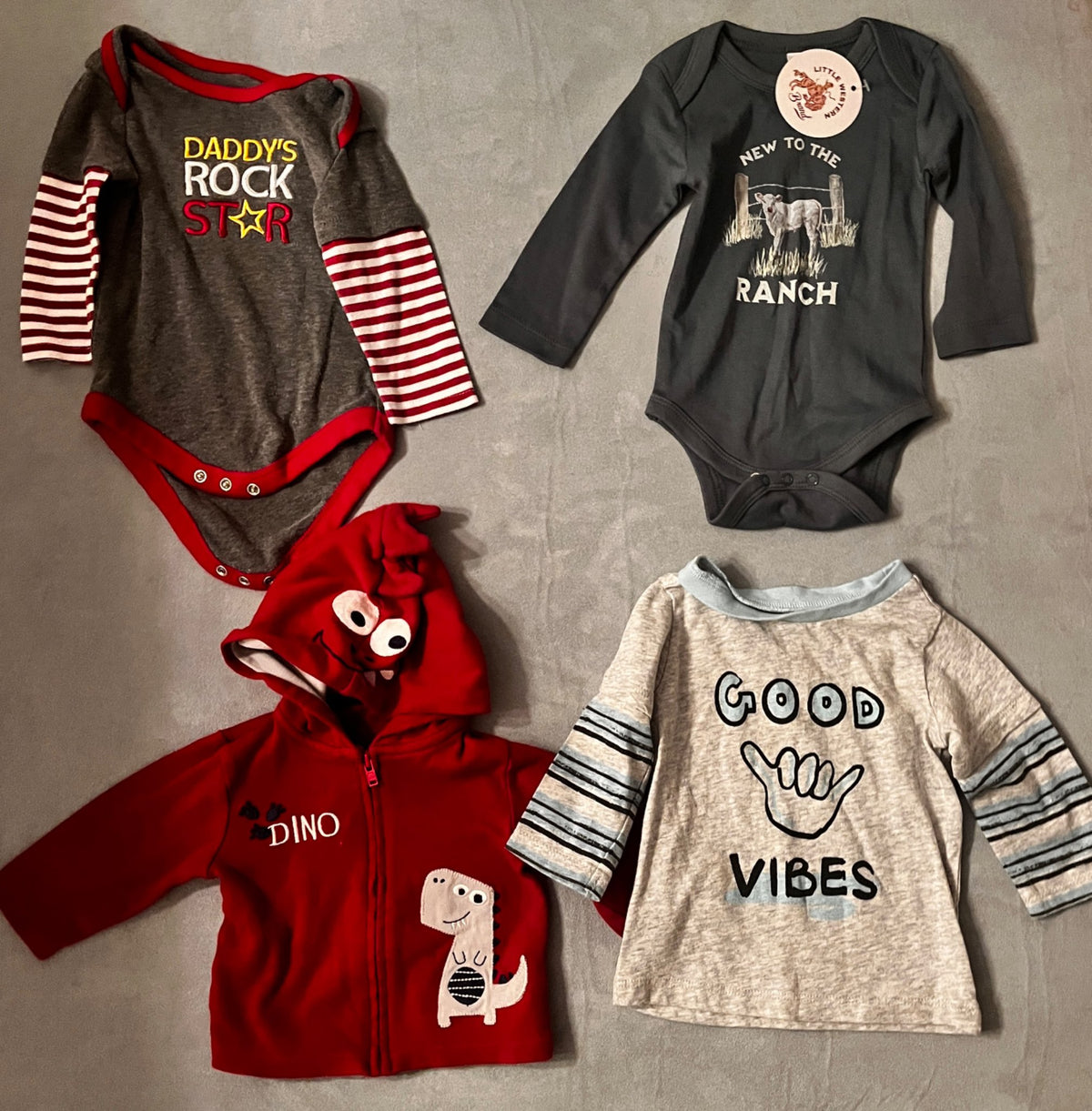 Baby Boys' Clothing Bundle – 3–6 Months – 4 Pieces, Kids 6 Month (3-6M)