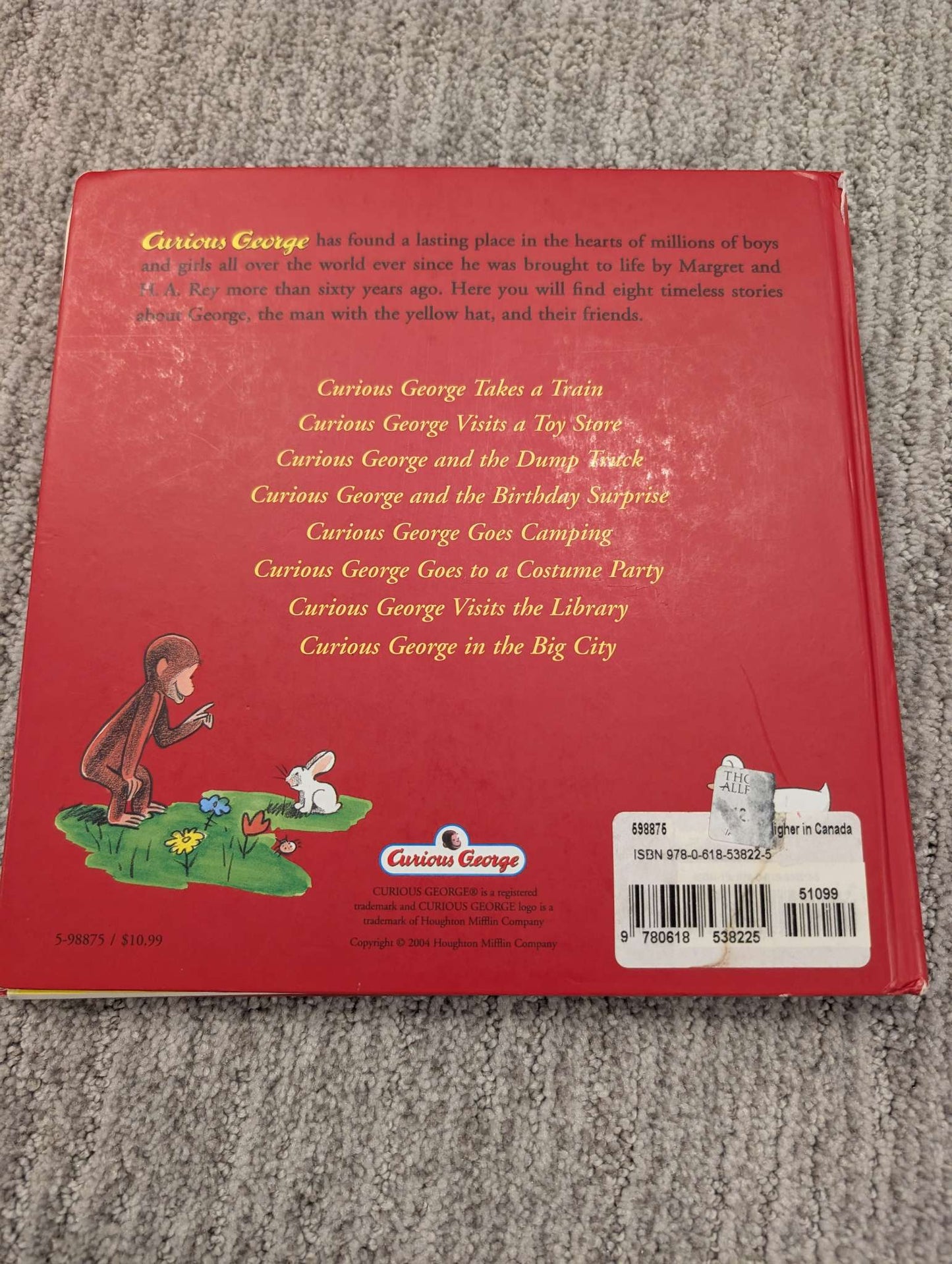 2 large Curious George storybooks