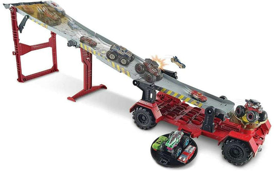 Hot Wheels Monster Trucks Downhill Race & Go Playset