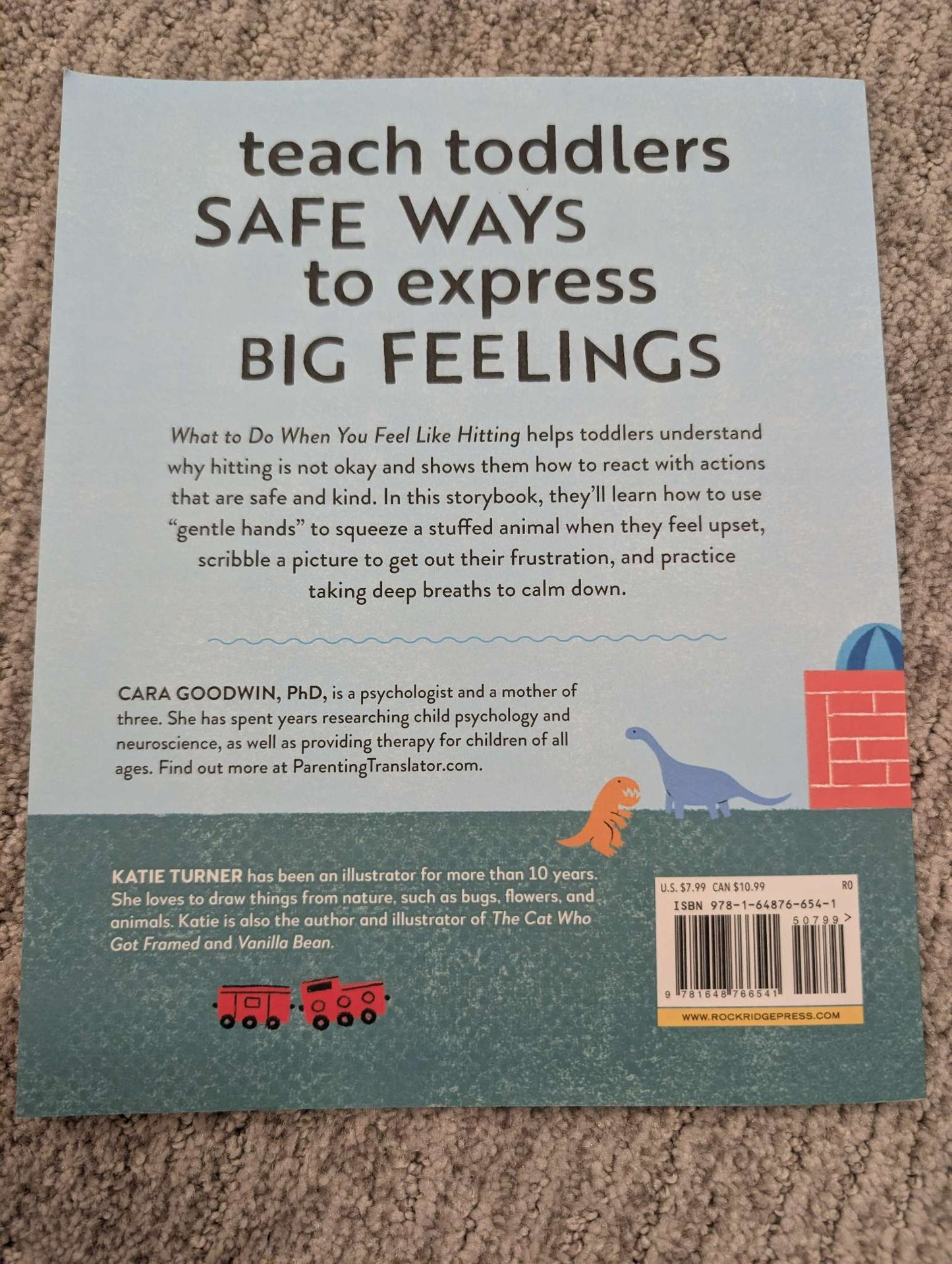 Three toddler books about feelings