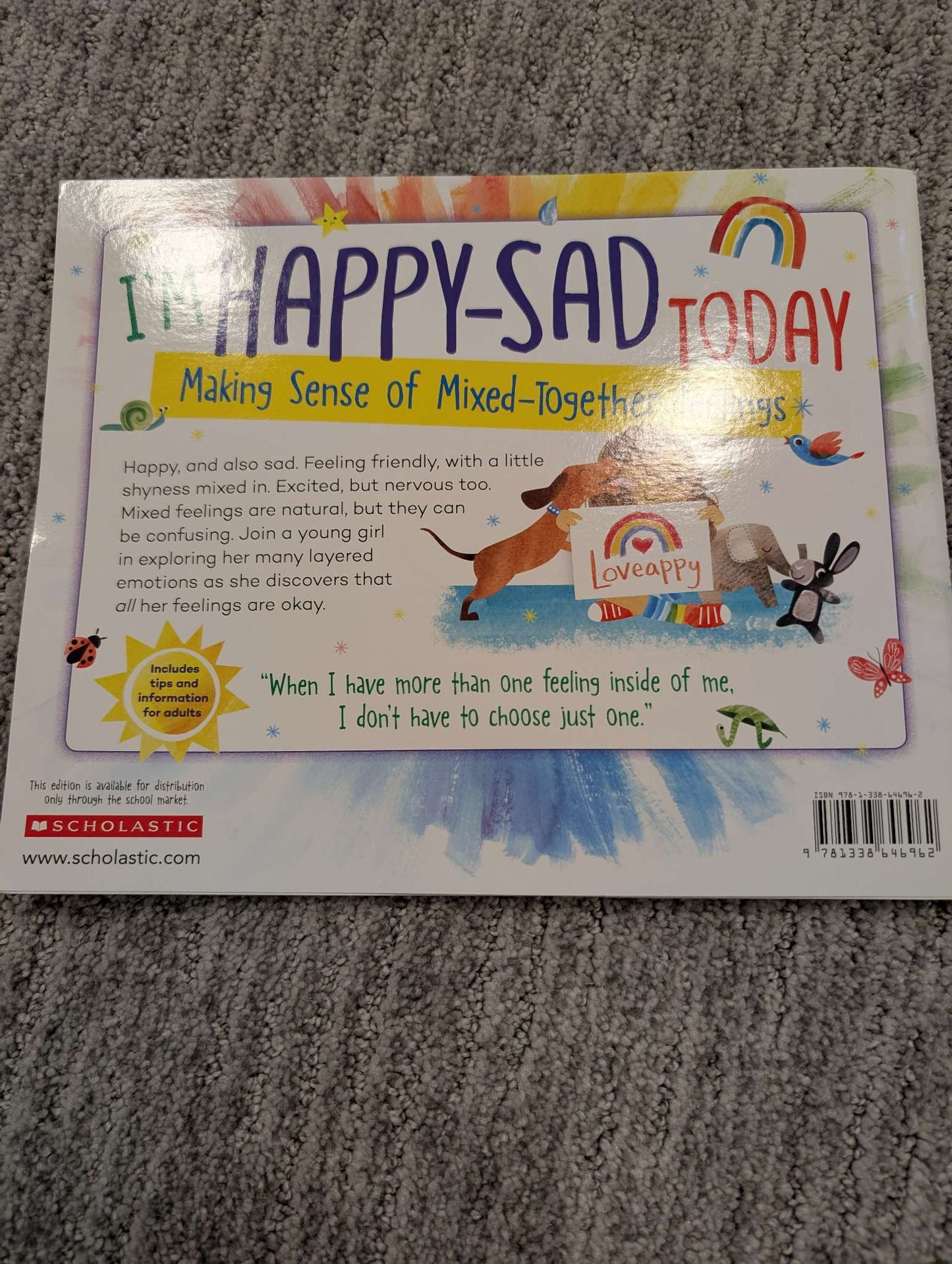 Three toddler books about feelings