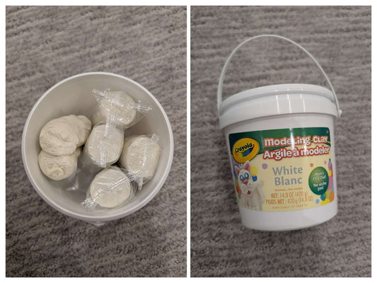 Crayola white modeling clay
