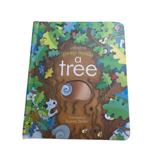 Usbourne Peep Inside a Tree hard cover book retails $12.95