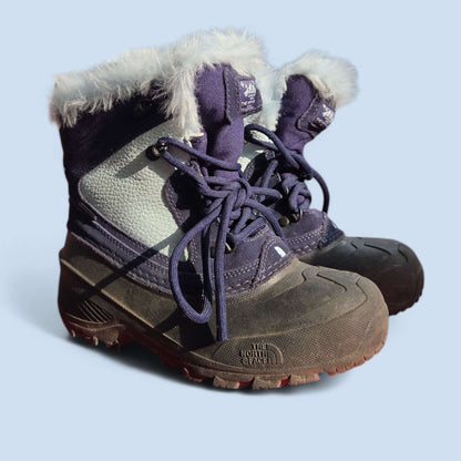 The North Face sz 3 shellista extreme blue winter boots, Shoes 3 (Kids:4-8yr)