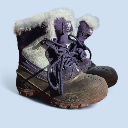 The North Face sz 3 shellista extreme blue winter boots, Shoes 3 (Kids:4-8yr)