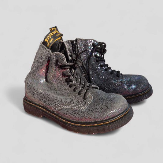 Dr Martin's sz 10 iridescent lace up boots, Shoes 10 (Toddler:2-4yr)