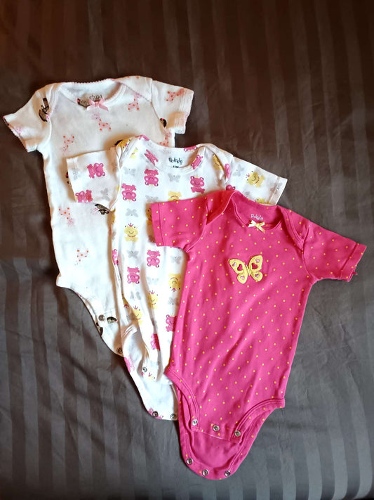 3 pack of 6--12 mons Onsies,, Kids 12 Month (9-12M)