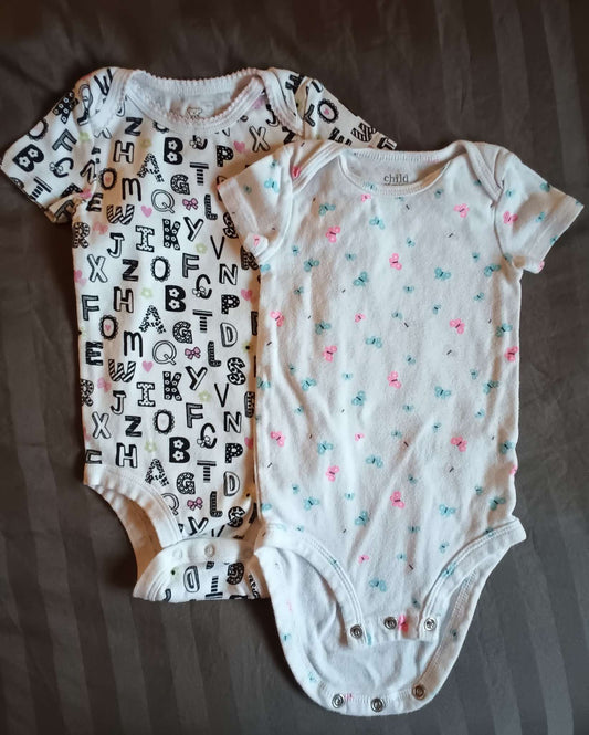 2 pack 9 mos Onsies, Kids 9 Month (6-9M)