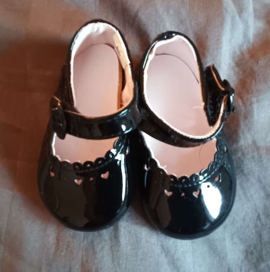 Black Newborn Dress Shoes, Shoes 0 (Baby: 0-12 mth)
