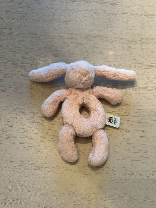Jellycat Ring Rattle - blush bunny
