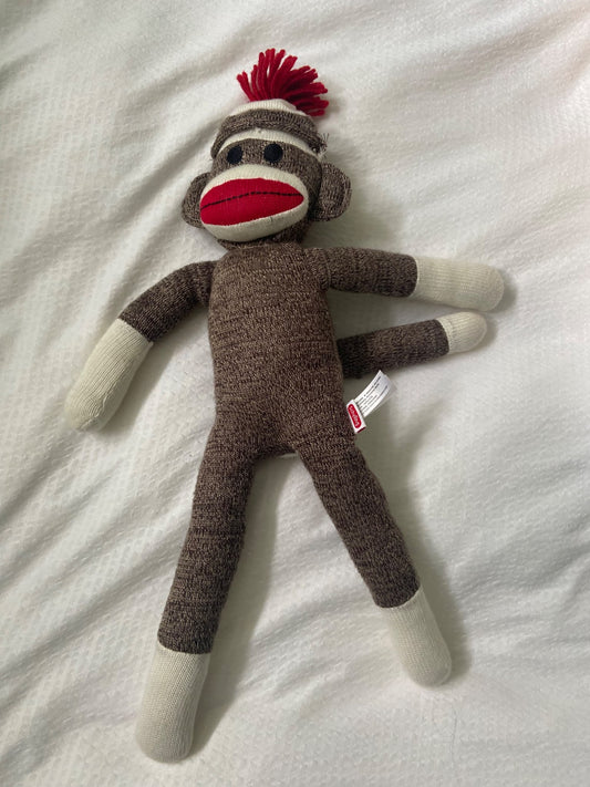 Schylling Brown Sock Monkey 22 inch Plush Toy