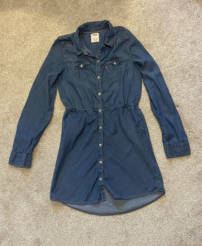 Youth Levi’s Jean Dress, Kids 16 to 20 (extra large)