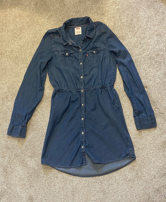 Youth Levi’s Jean Dress, Kids 16 to 20 (extra large)