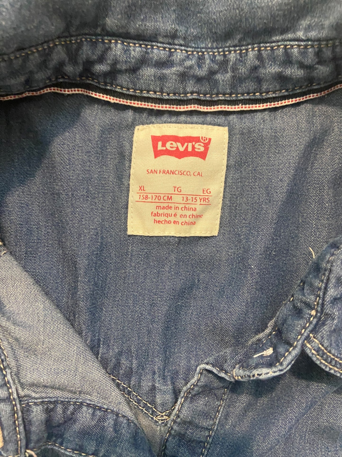 Youth Levi’s Jean Dress, Kids 16 to 20 (extra large)