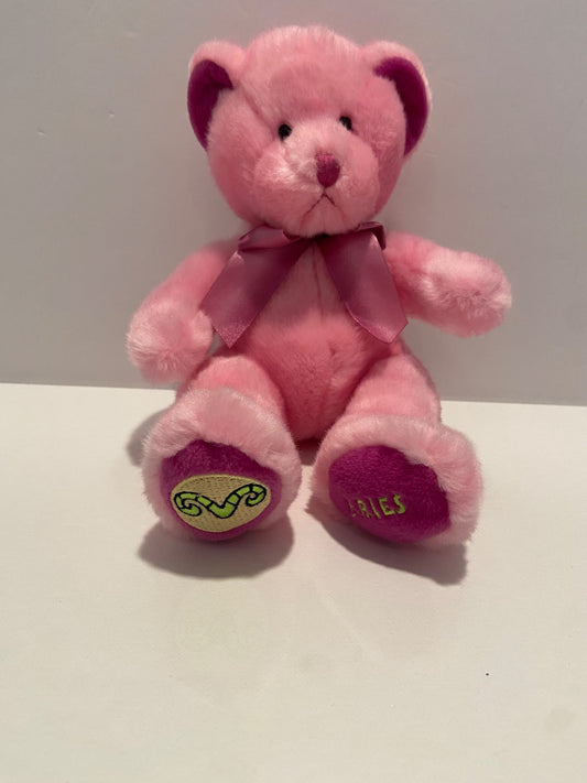 Pink Aries Plush Bear