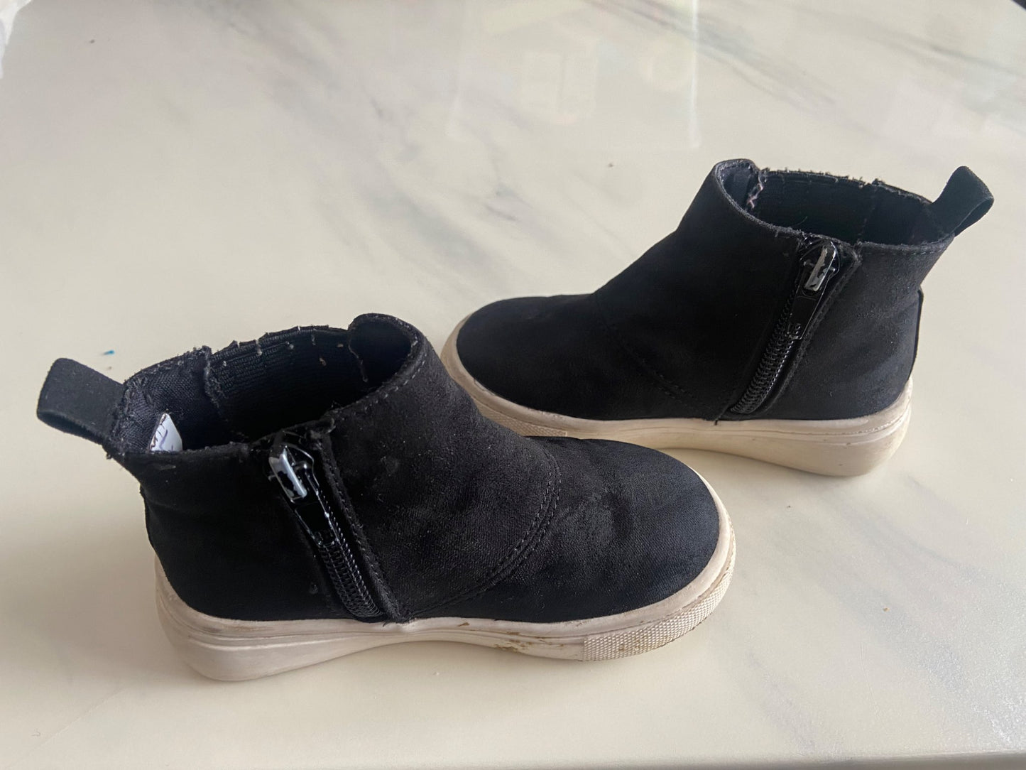 Black booties , Shoes 6 (Walkers:12-24 mth)