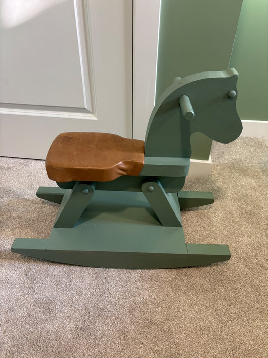 Wooden rocking horse