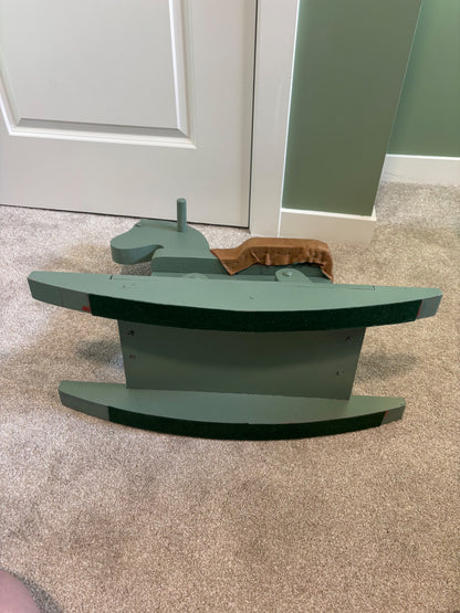 Wooden rocking horse