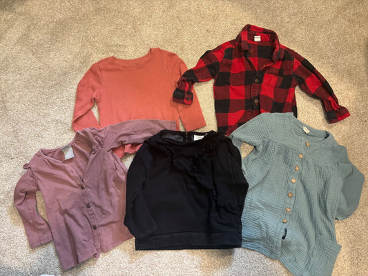 Assorted 18-24 month long sleeve , Kids 24 Month (18-24M)