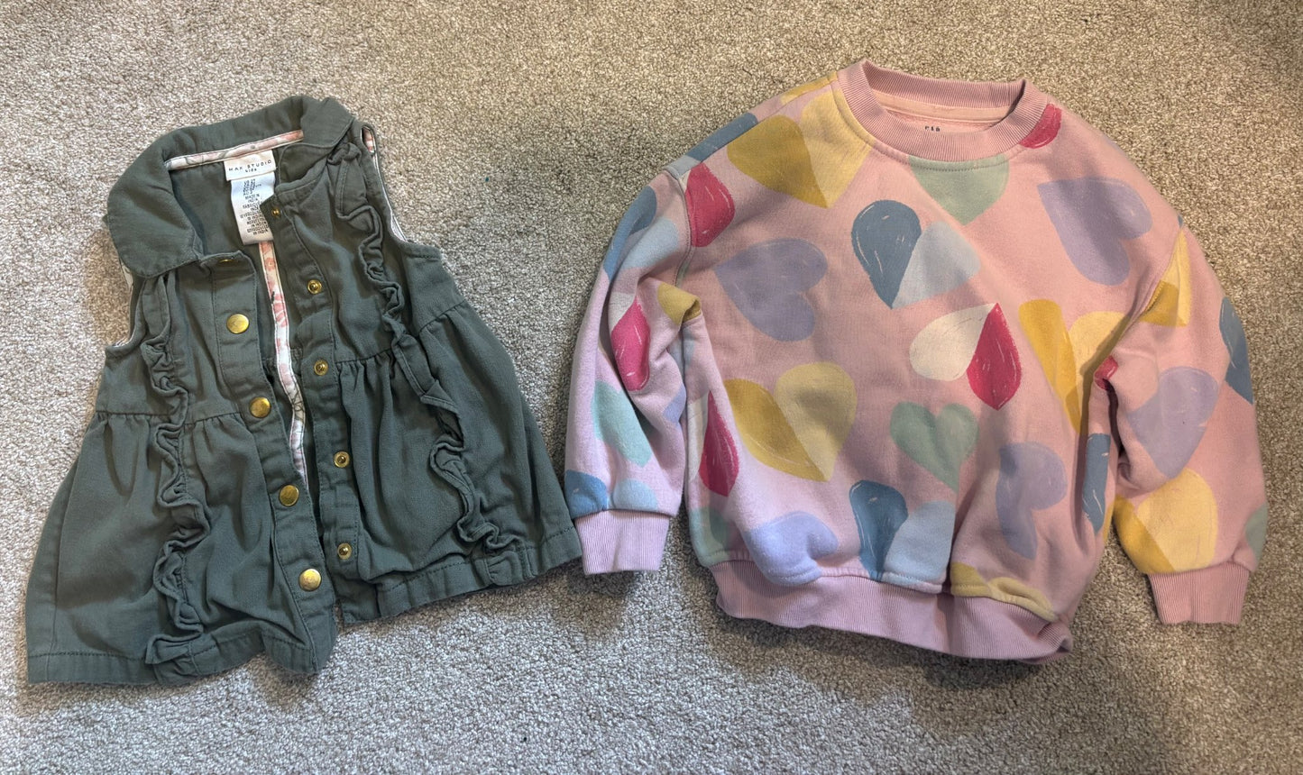 Sweater and vest , Kids 2T