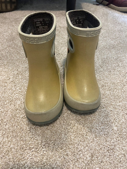 Gold sparkly Bogs, Shoes 4 (Baby: 0-12 mth)
