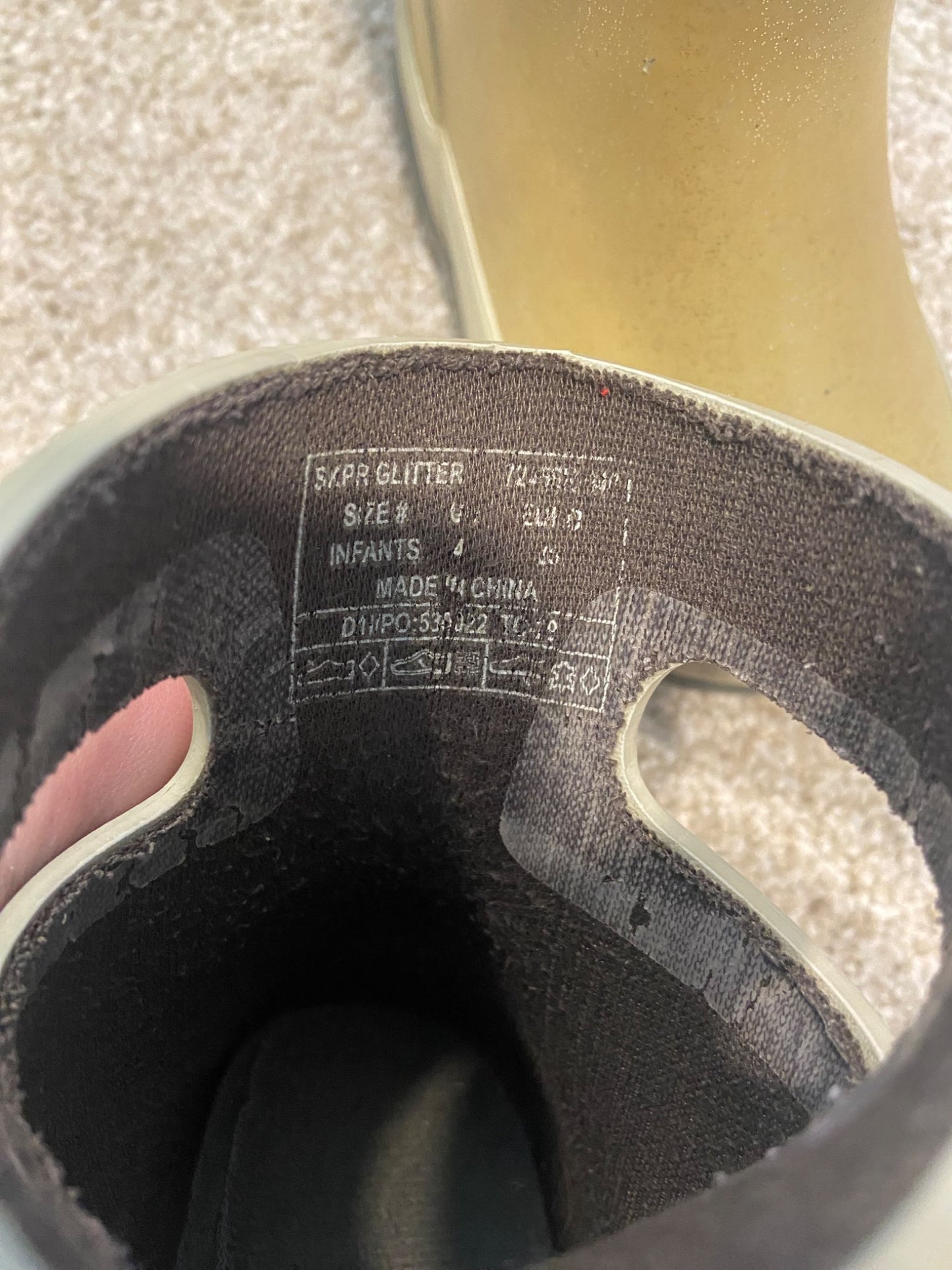 Gold sparkly Bogs, Shoes 4 (Baby: 0-12 mth)