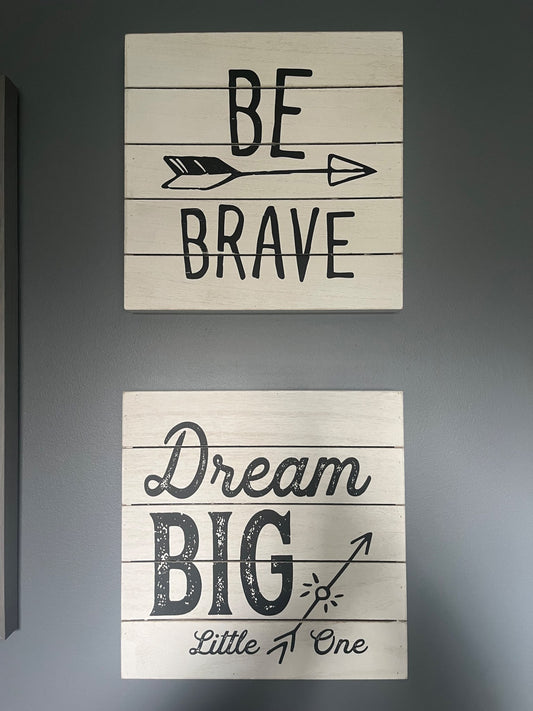 Baby/Kids wooden wall signs