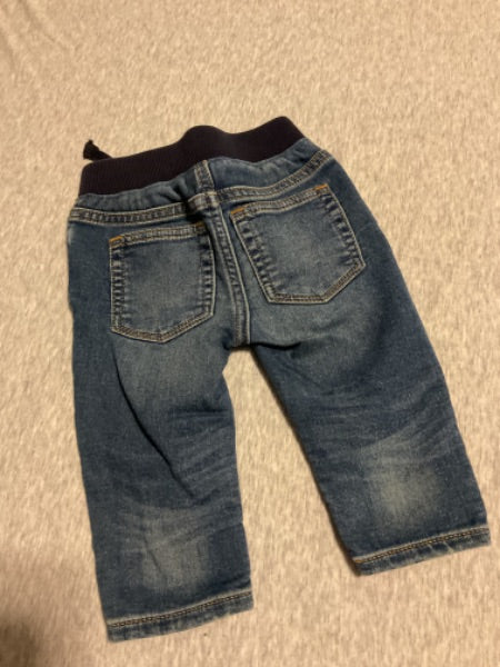 Baby Boy Elastic Waist Baby Gap Jeans, Kids 6 Month (3-6M)