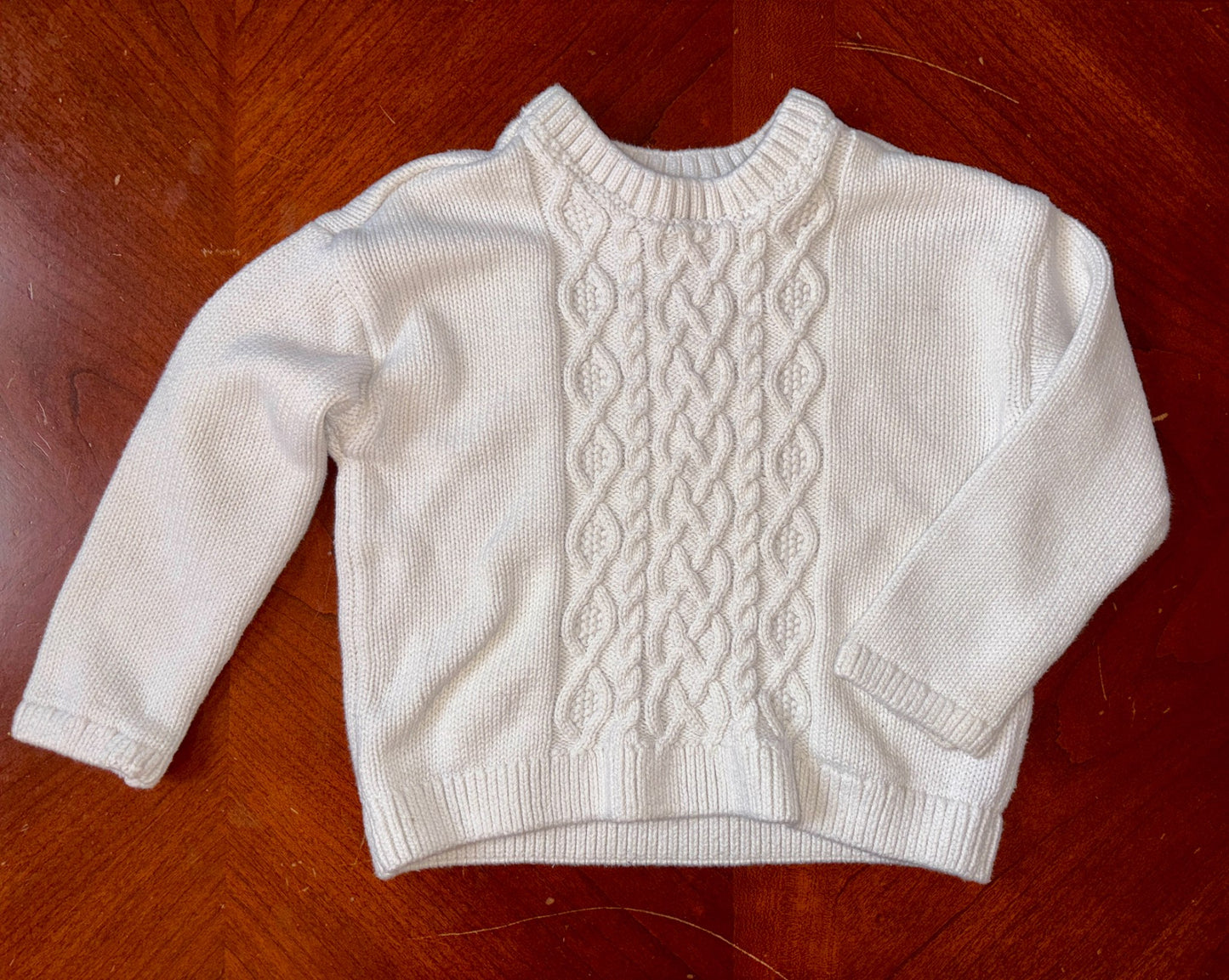 Girls Cable Knit Sweater & Crewneck (MSRP $56), Kids 4/4T