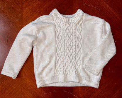 Girls Cable Knit Sweater & Crewneck (MSRP $56), Kids 4/4T