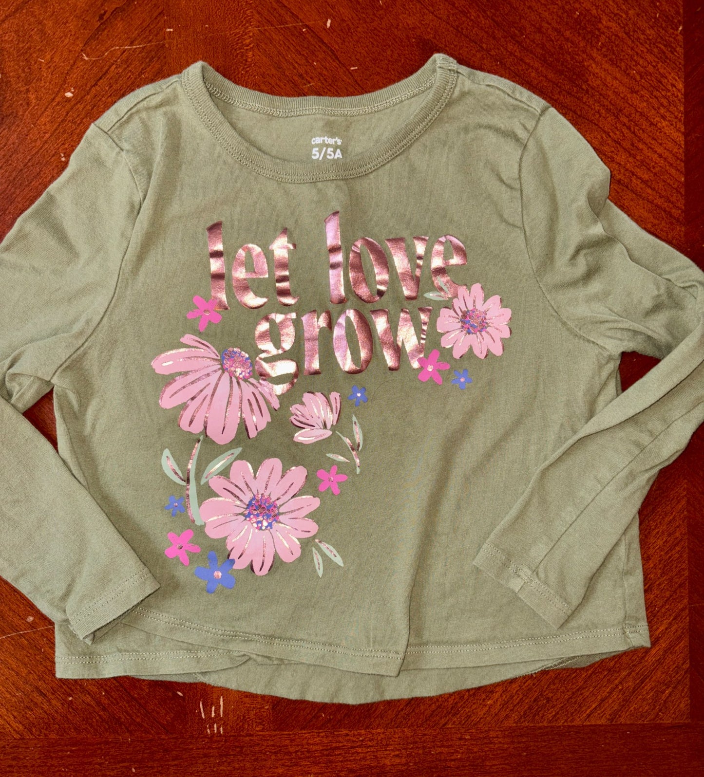 Girls Carters Long Sleeve Bundle 4 Items (MSRP $64), Kids 4/4T