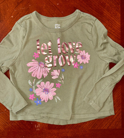 Girls Carters Long Sleeve Bundle 4 Items (MSRP $64), Kids 4/4T
