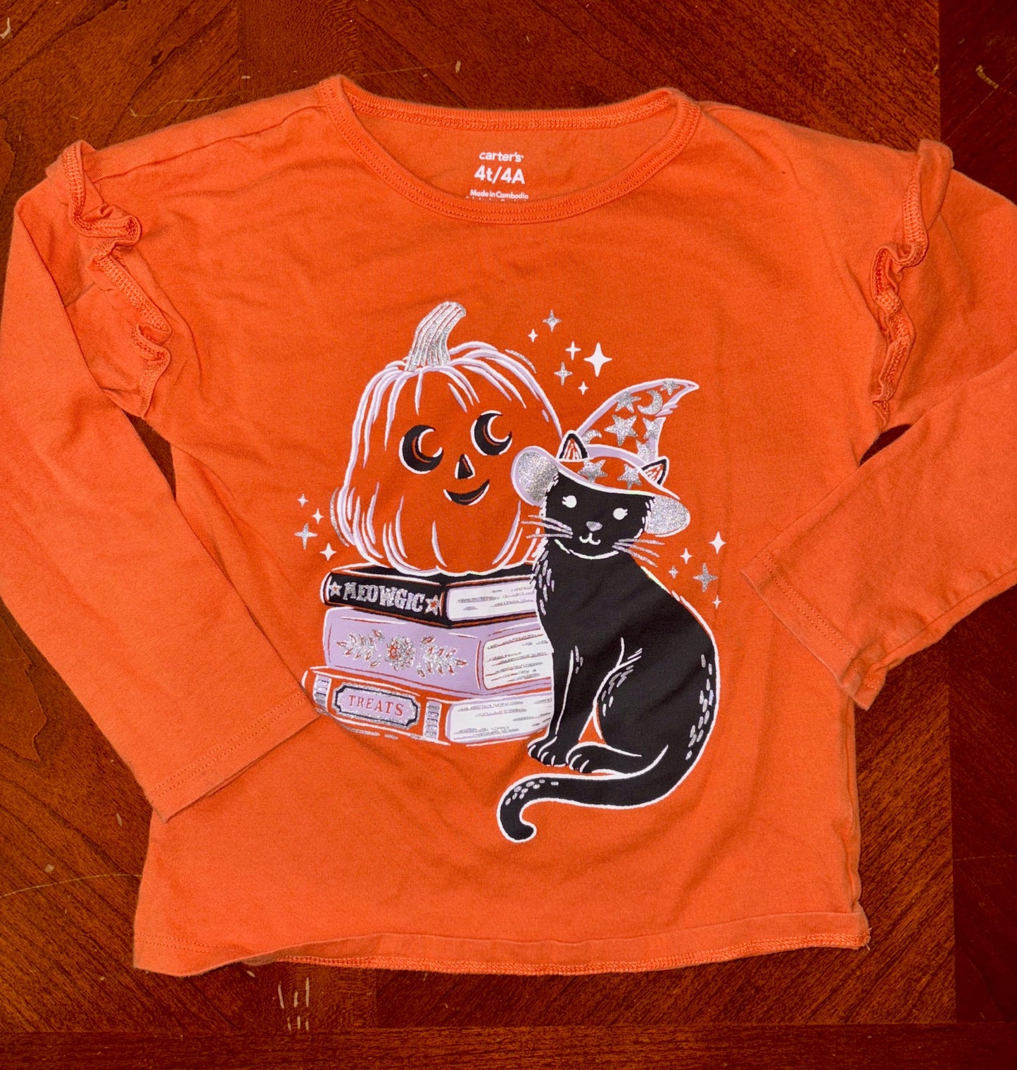 Girls Carters Long Sleeve Bundle 4 Items (MSRP $64), Kids 4/4T