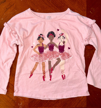 Girls Carters Long Sleeve Bundle 4 Items (MSRP $64), Kids 4/4T