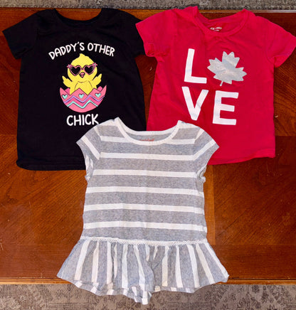 Girls Graphic T-Shirt Bundle, Kids 5/5T