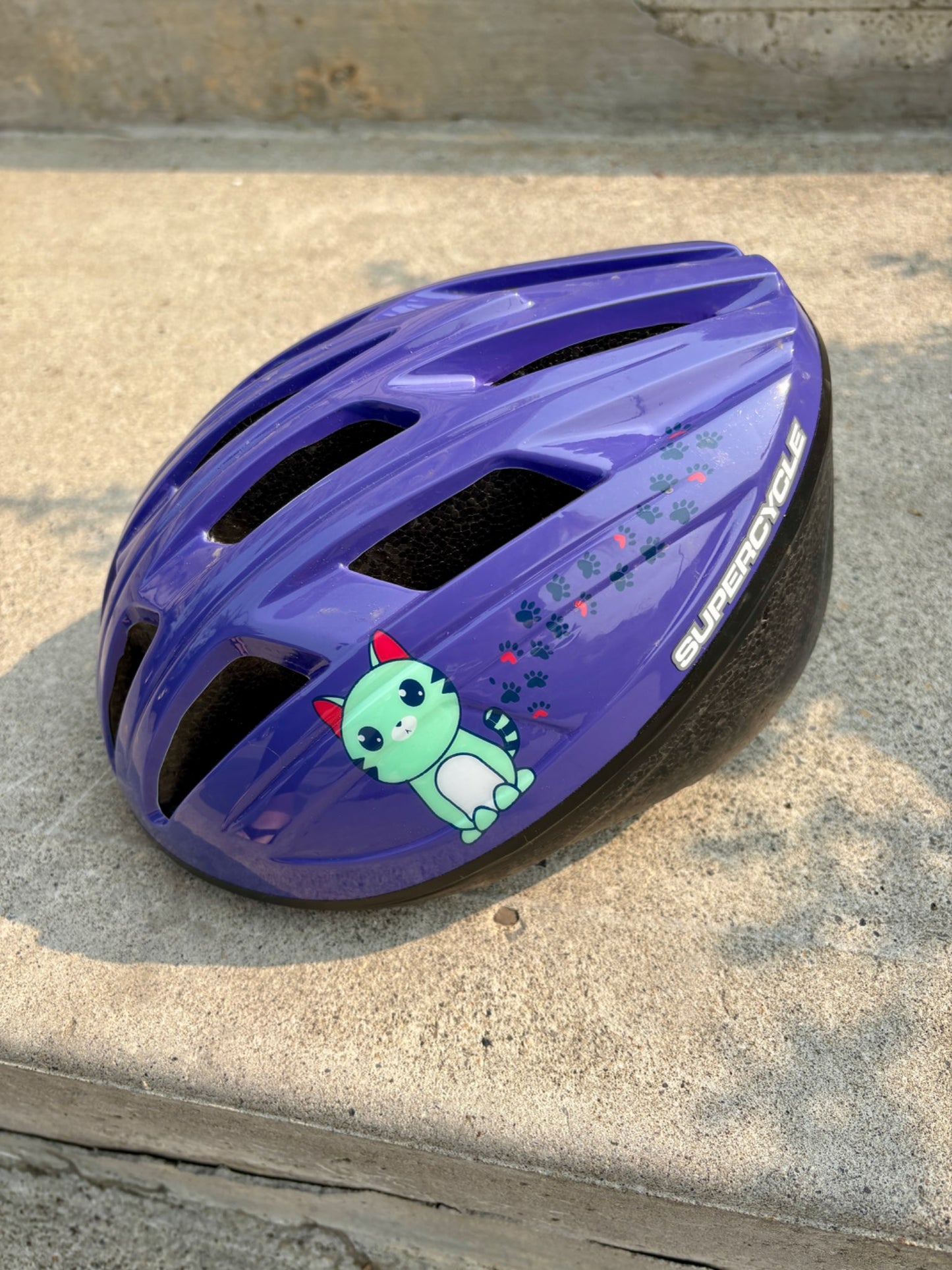 Girls 14” Bike with Helmet and Training Wheels