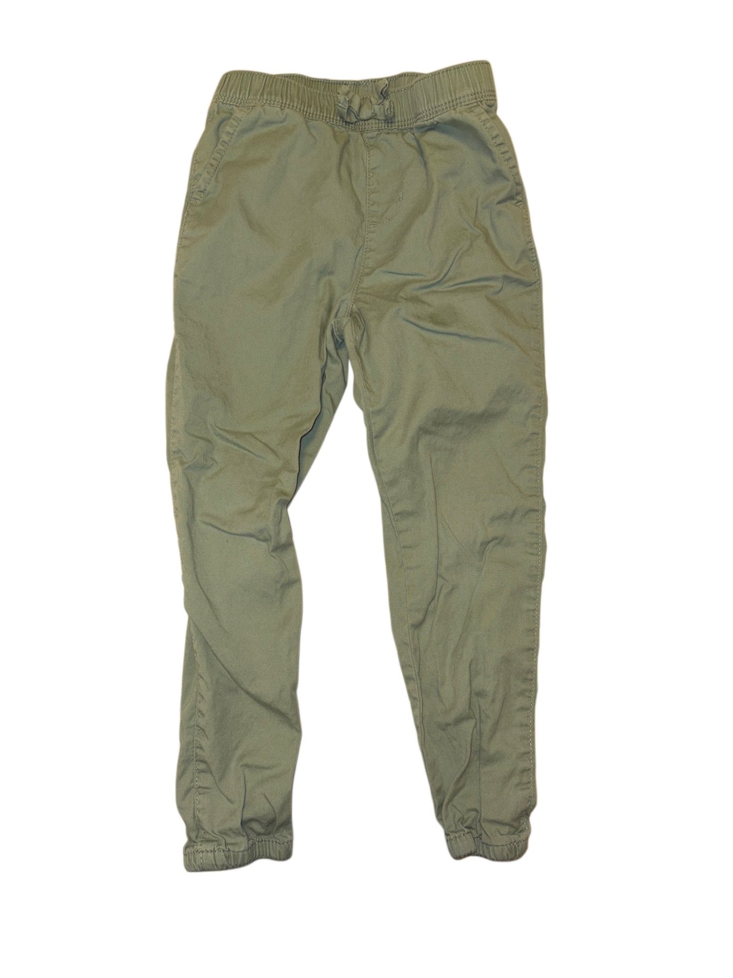 Green Cargo Pants Elastic Waist, Kids 5/5T