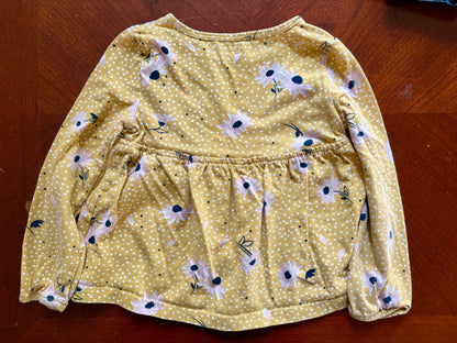 3 pcs Girls Jeans and Long Sleeve Outfit with Cardigan (Retails $48), Kids 4/4T