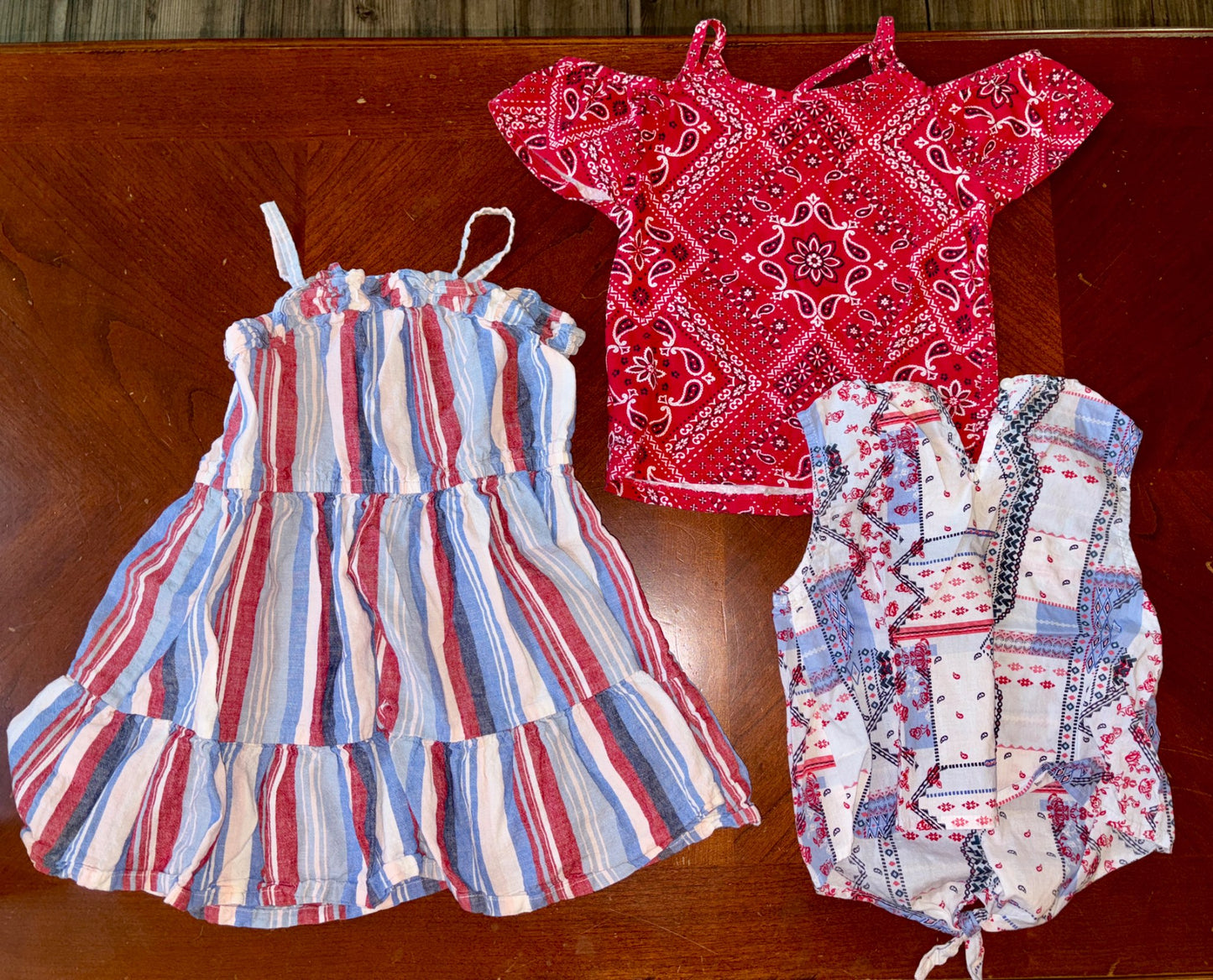3 pcs Girls Summer Clothes Bundle (Retails $38), Kids 4/4T